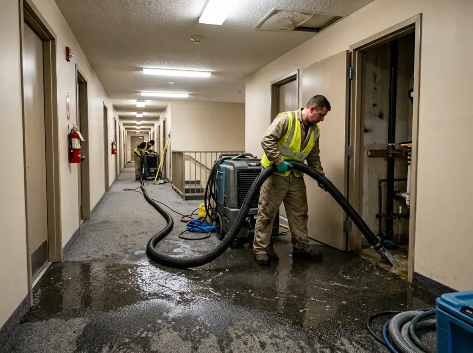multi-unit-apartment-hallway-f-005 — frequently asked questions, Emergency Burst Pipe Water Extraction & Removal in Sykesvil…